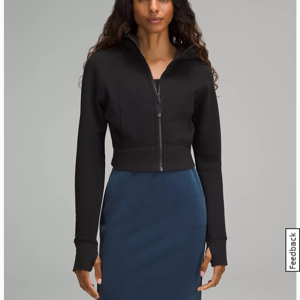 Lululemon cropped scuba full zip
